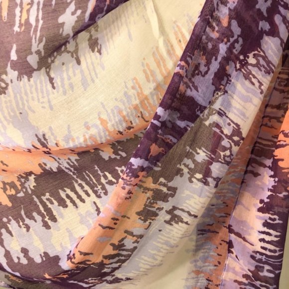 Multicolor Tie Dyed Lightweight Wrap Fashion Scarf - Picture 3 of 4